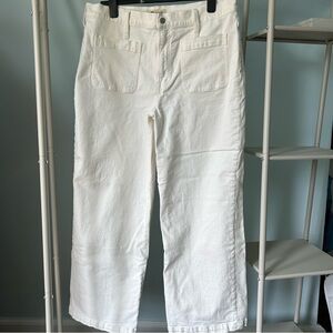 Madewell The Emmett Wide-Leg Perfect Vintage Jean Patch Pocket Edition White